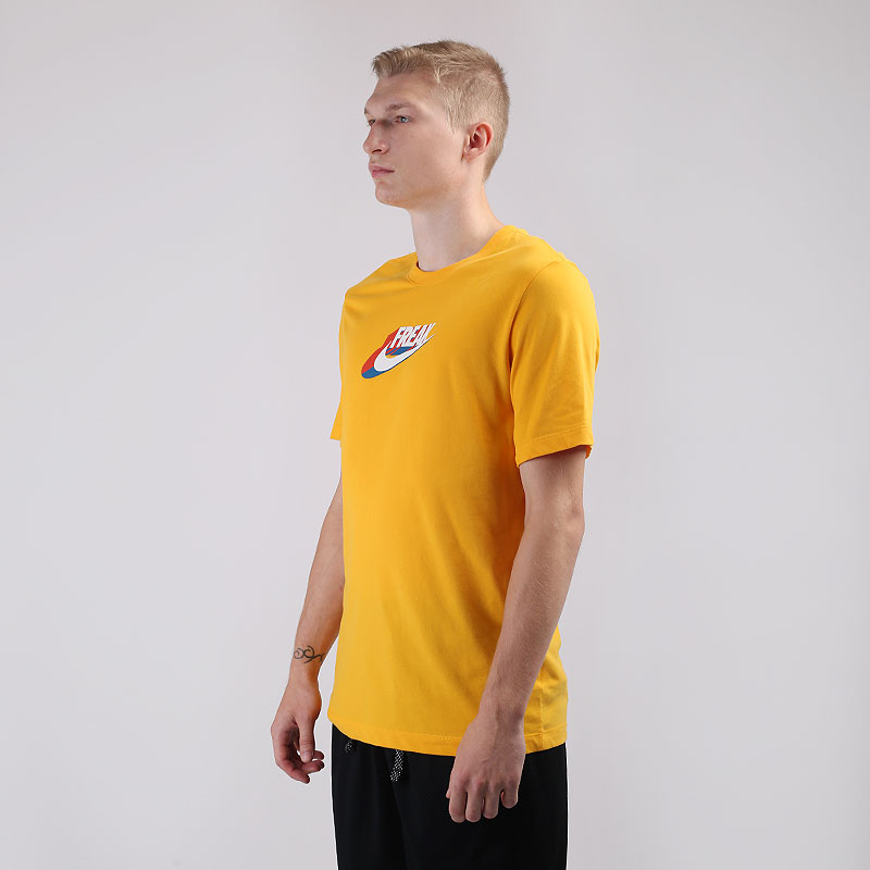 мужская желтая футболка Nike Giannis Swoosh Freak Dri-FIT T-Shirt CV1095-739 - цена, описание, фото 2
